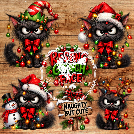 Grumpy Christmas Cats