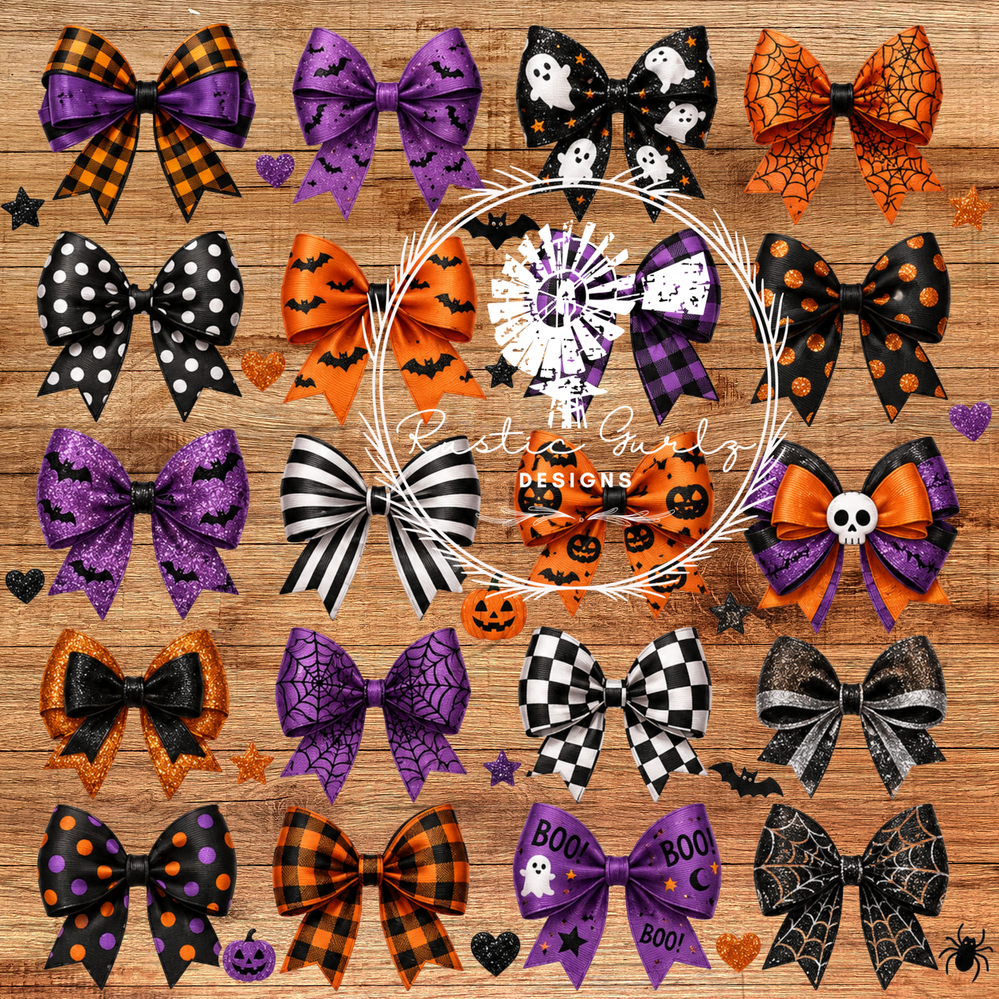 Halloween Bow Element Sheet