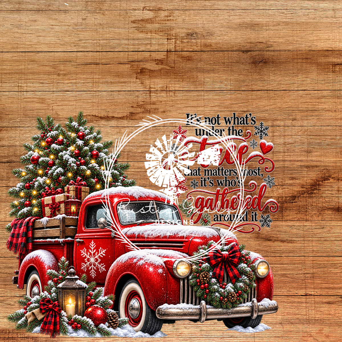 It not What's Under the Tree (Truck Christmas) Decal
