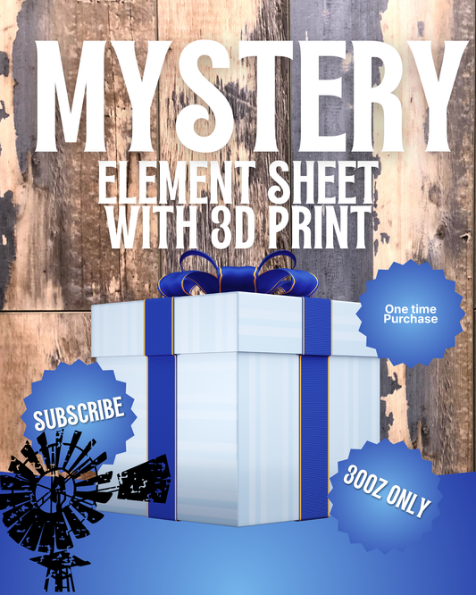 Monthly Mystery Element Sheet With 3D Print (Saturday Morning Cartoons)