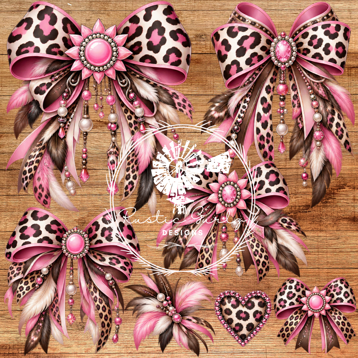 Pink Bow Set