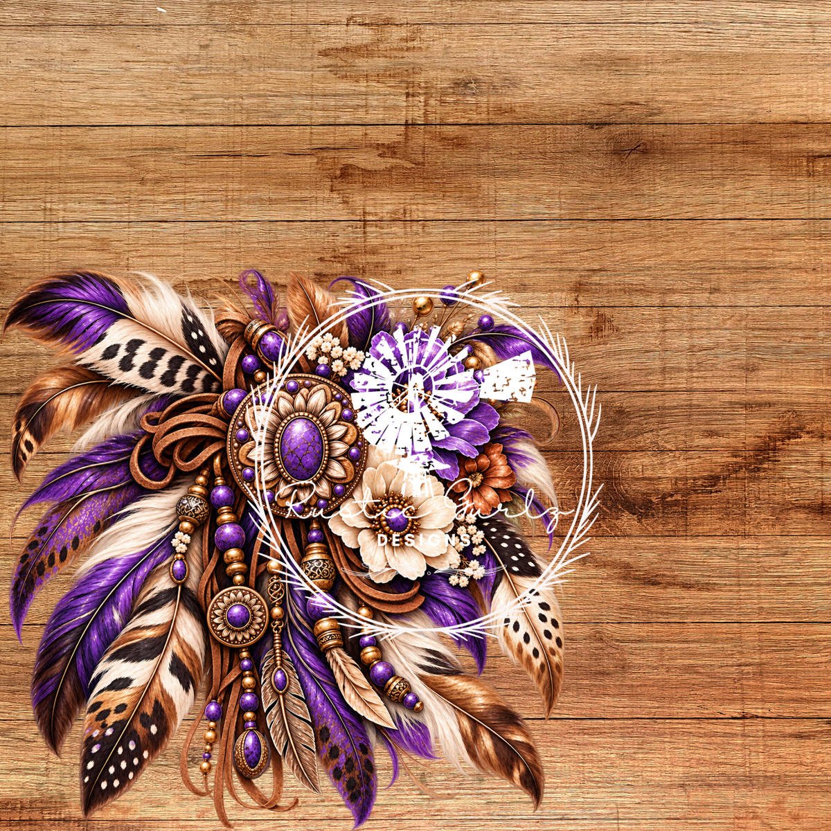 Purple Feather