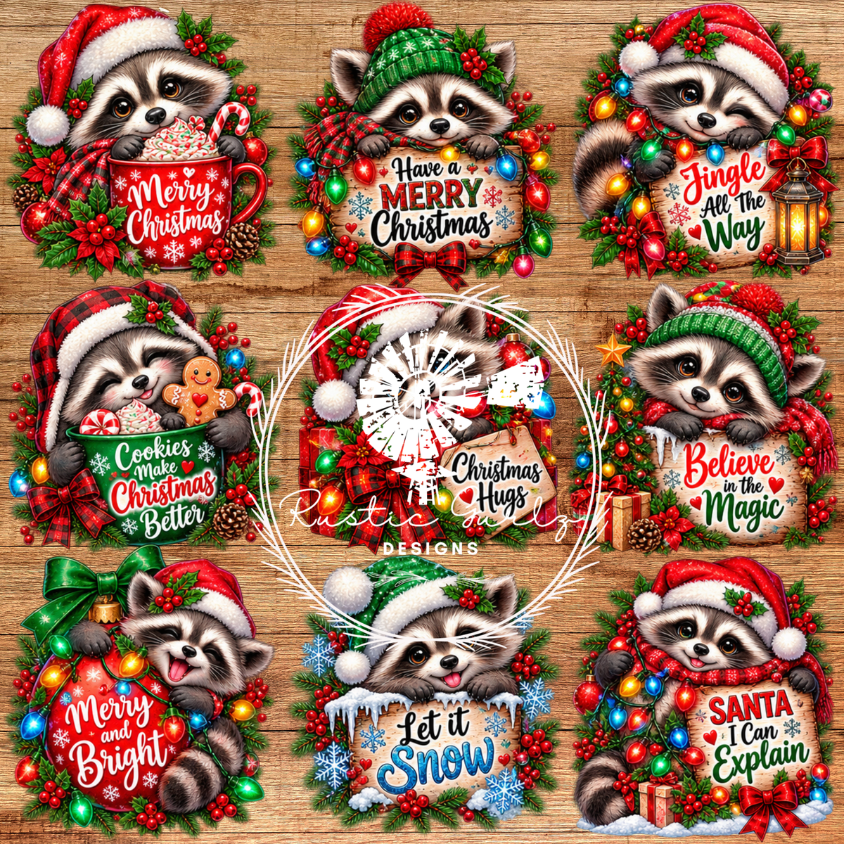 Raccoon Ornament Sheet