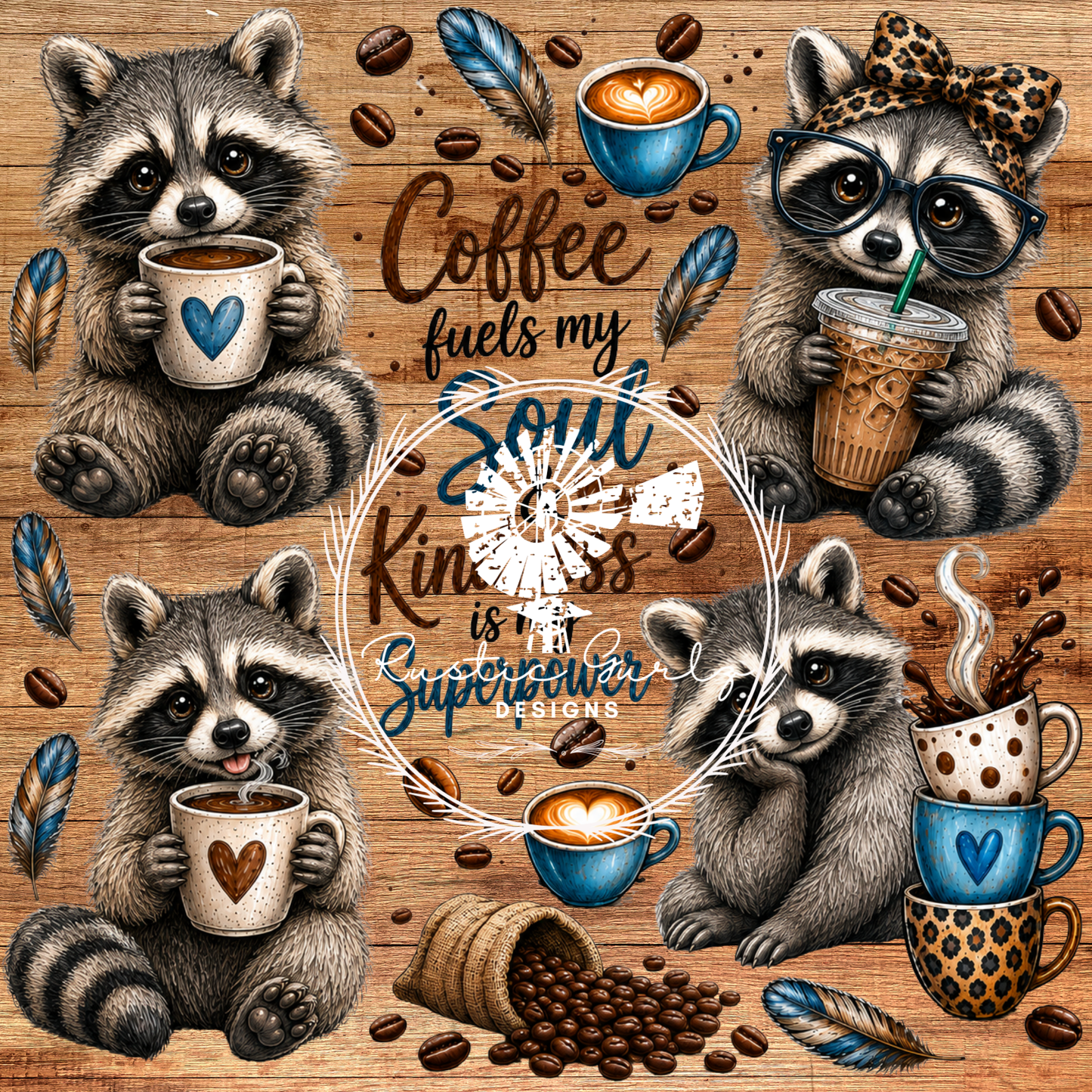 Raccoon Fueled By Coffee
