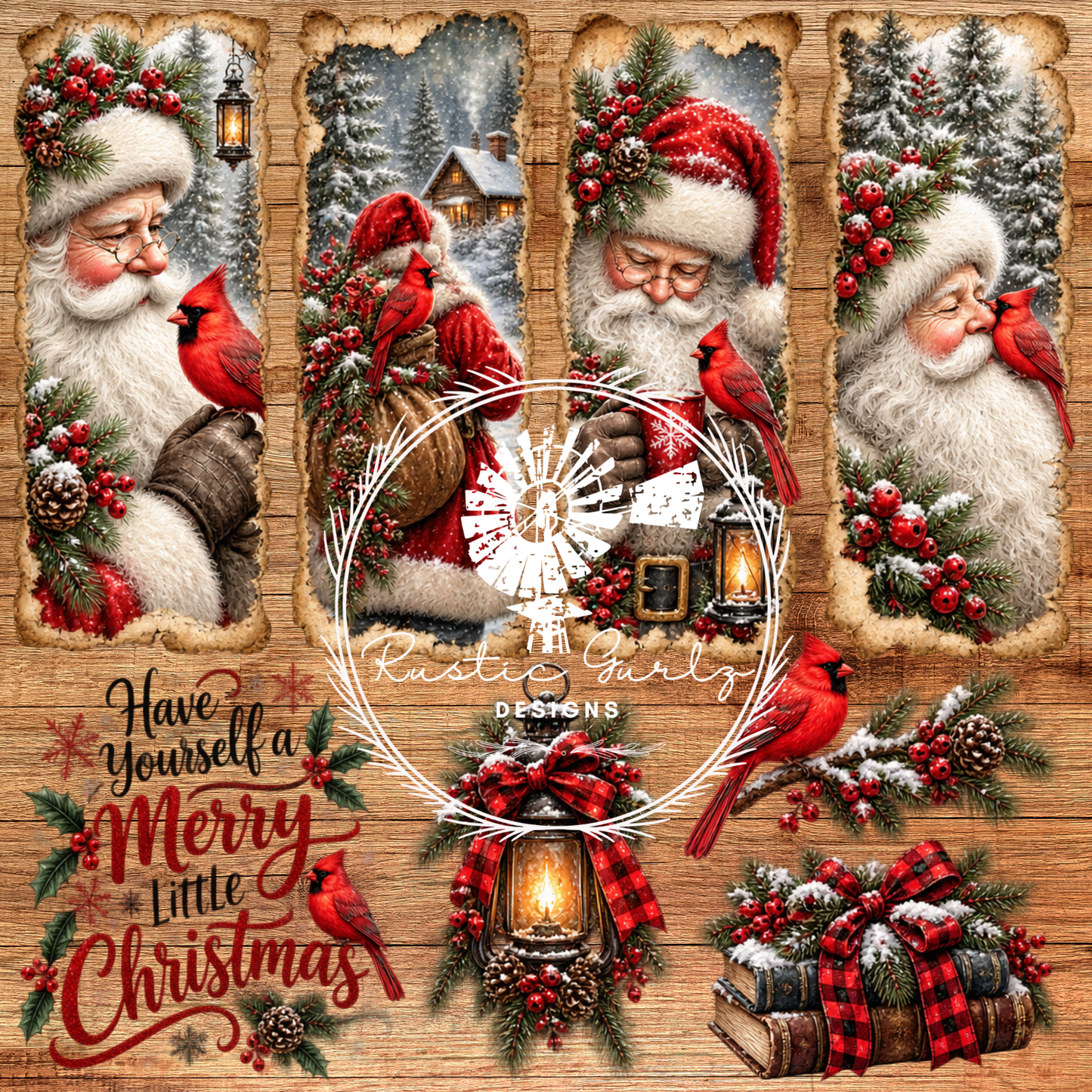 Santa With Cardinal