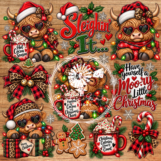 Sleighn it Highland Cow