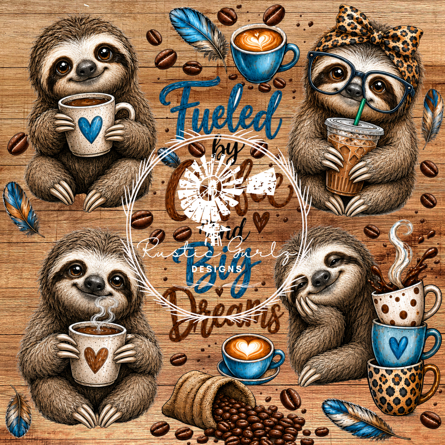 Sloth Fueled By Coffee