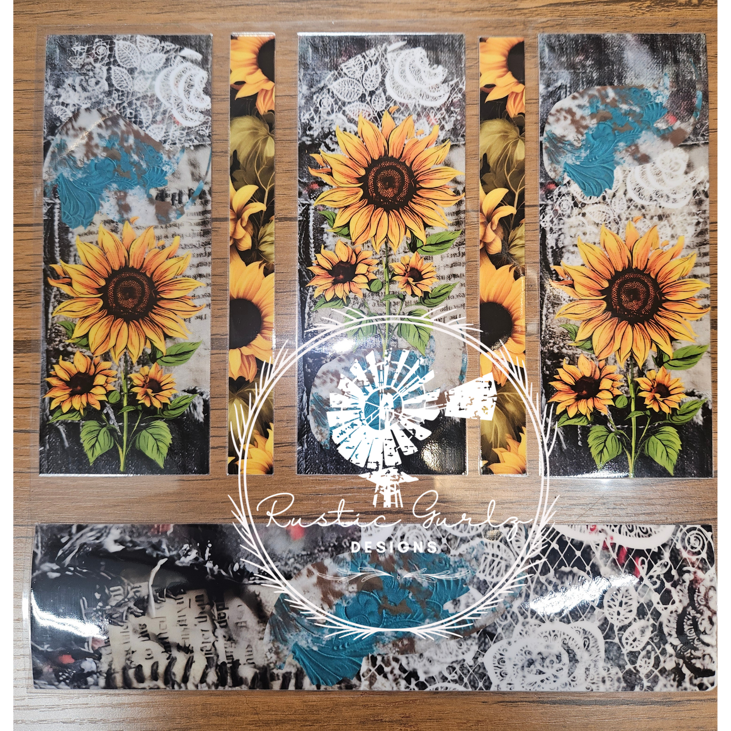 Sunflower and Lace Element Sheet
