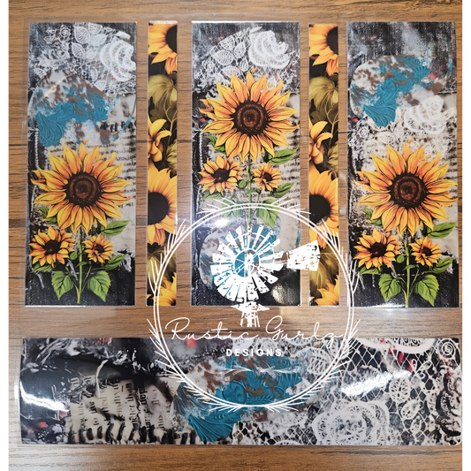 Sunflower and Lace Element Sheet