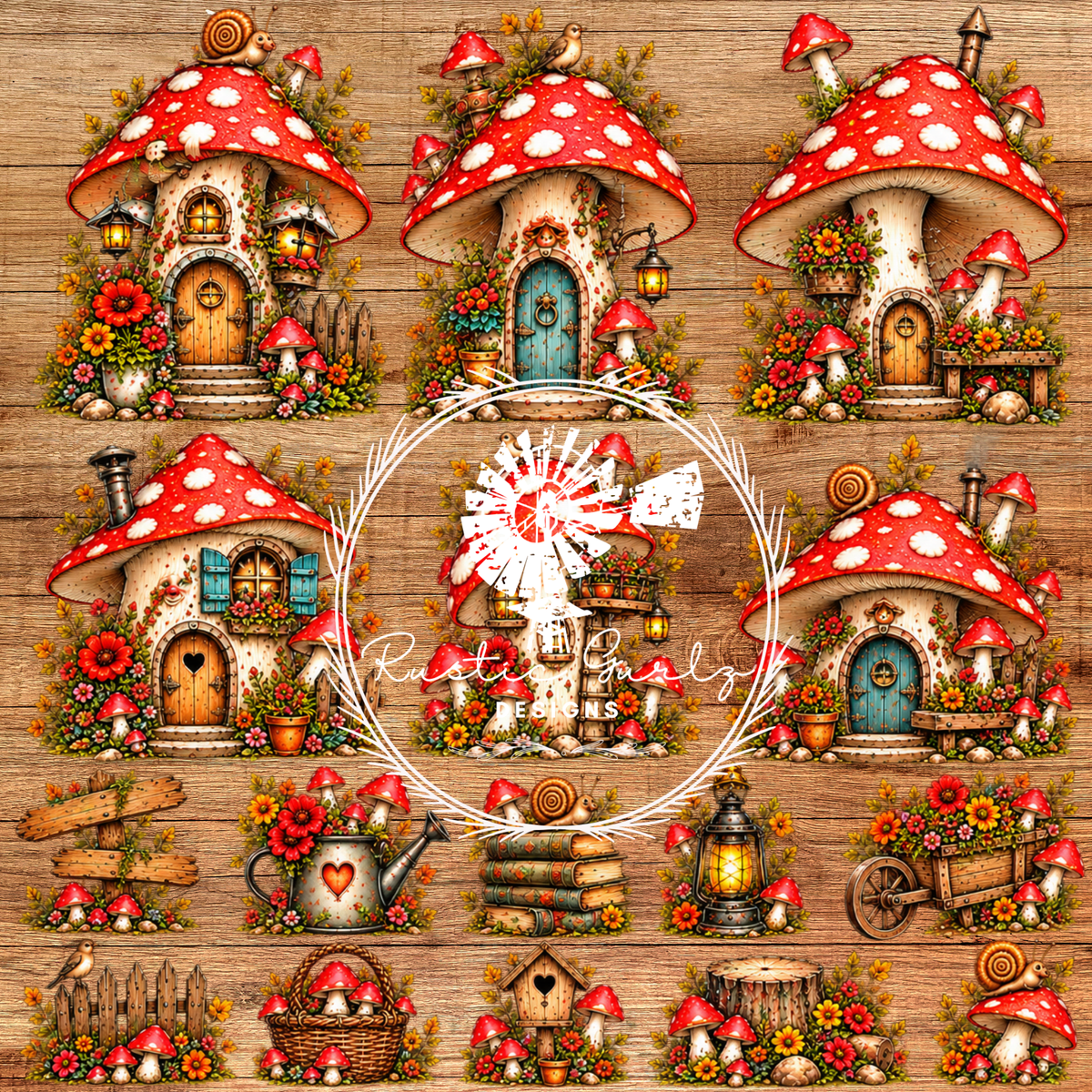 Whimsical Mushroom