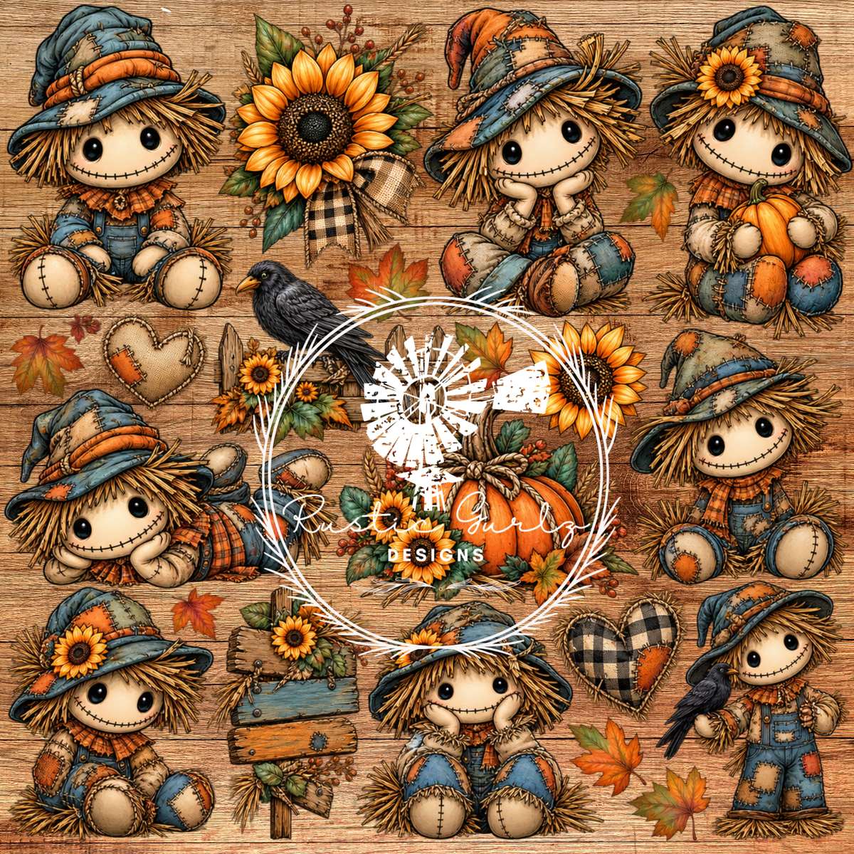 Whimsical Autumn Scarecrow