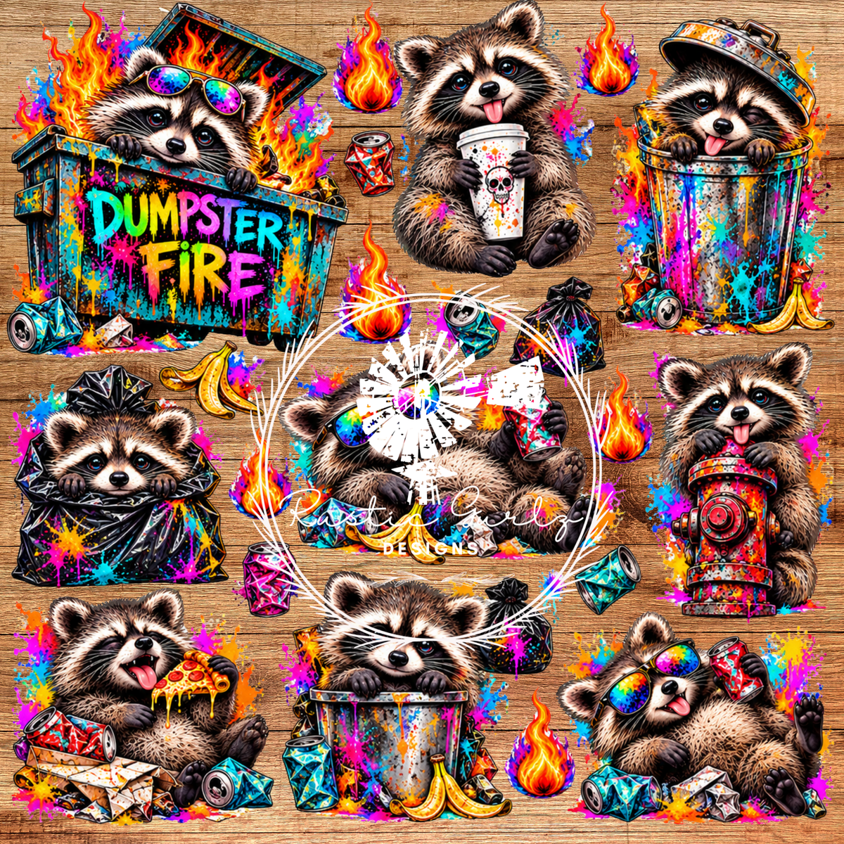 Bright Dumpster Fire