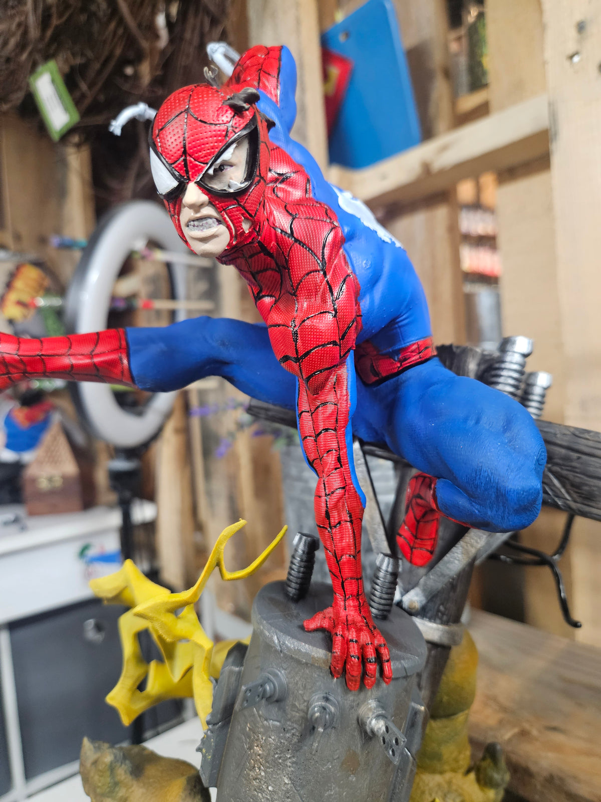 Spiderman on Sandman Hand