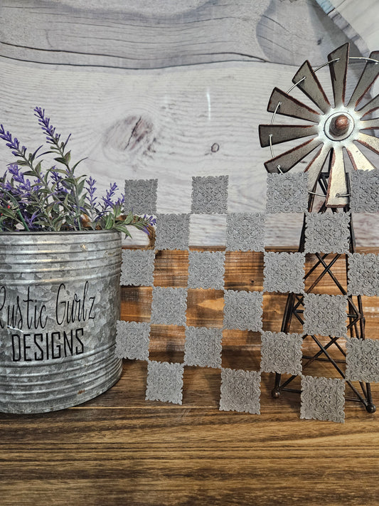 3D Checkered Square