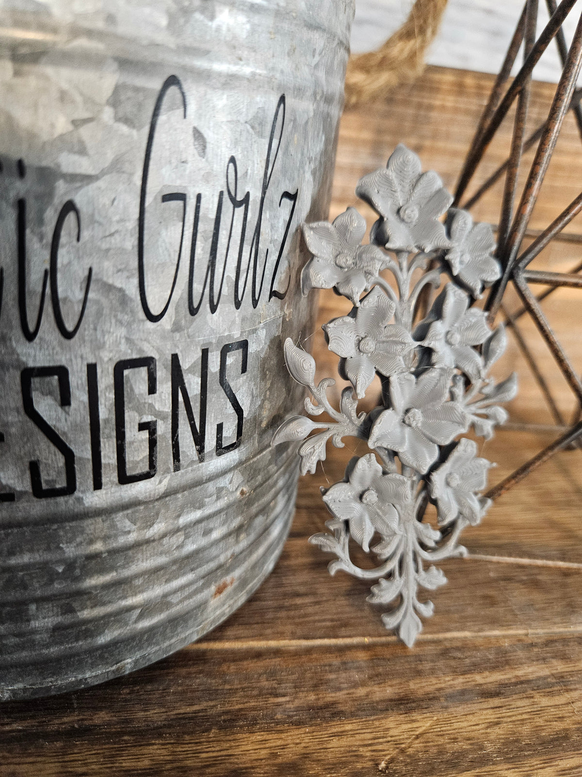 3D Floral Decal